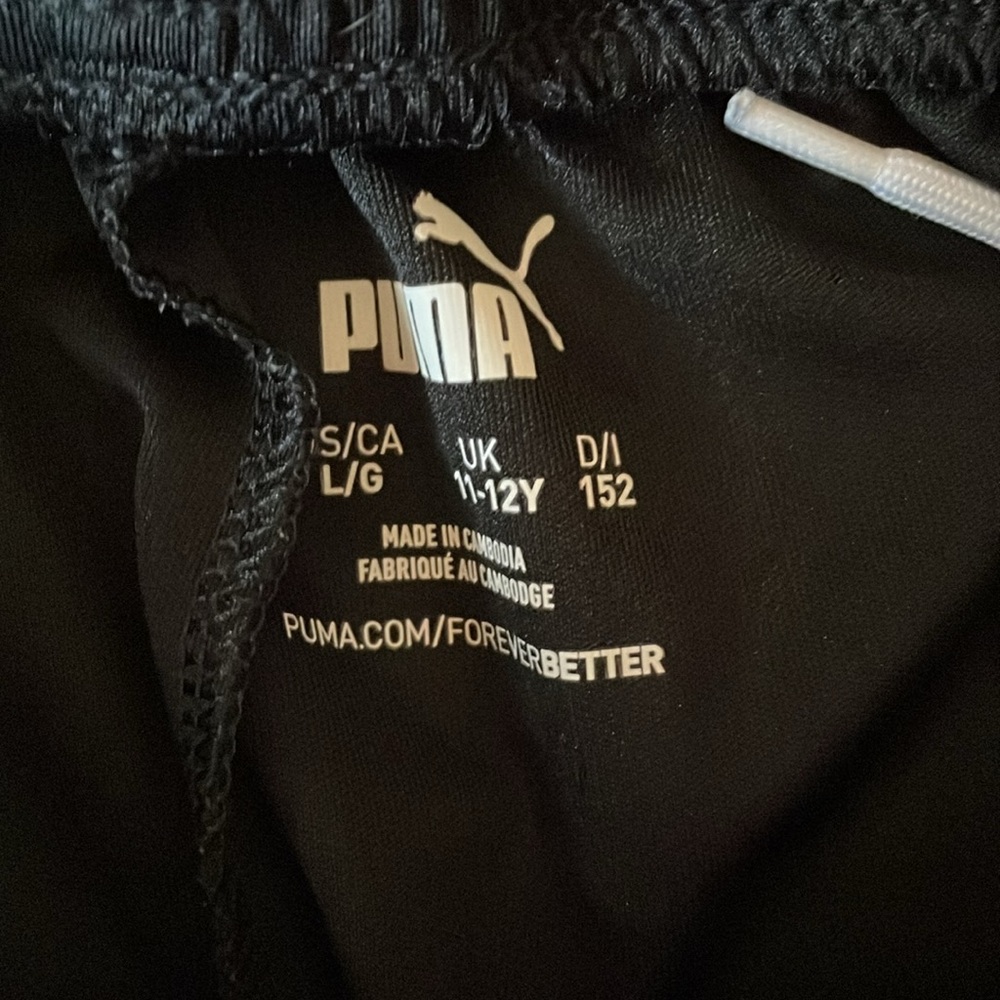 Puma Kids Black Performance Shorts - Picture 3 of 5